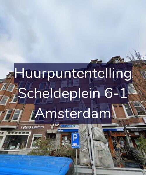Foto gevel Huurpuntentelling voor Scheldeplein 6-1, Amsterdam