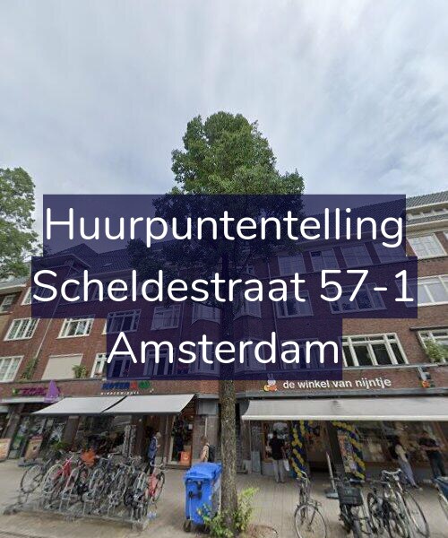 Foto gevel Huurpuntentelling voor Scheldestraat 57-1, Amsterdam