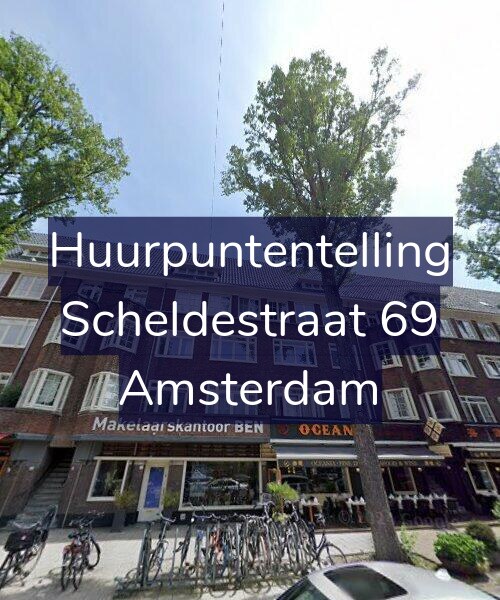 Foto gevel Huurpuntentelling voor Scheldestraat 69, Amsterdam