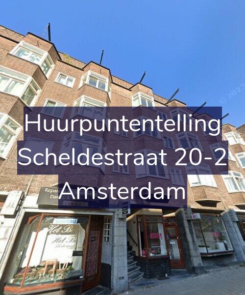 Foto gevel Huurpuntentelling voor Scheldestraat 20-2, Amsterdam