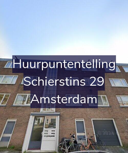 Foto gevel Huurpuntentelling voor Schierstins 29, Amsterdam