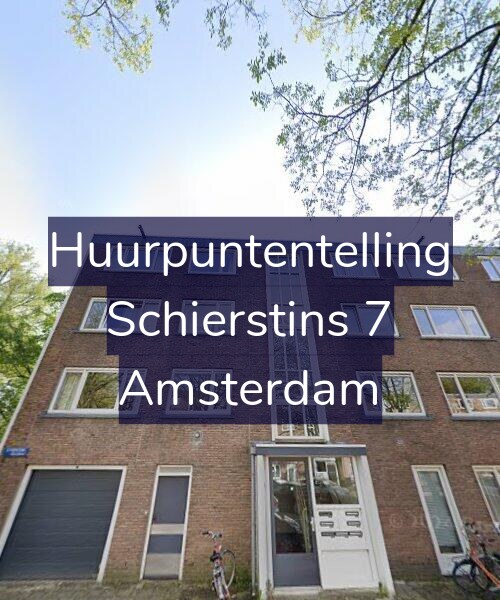 Foto gevel Huurpuntentelling voor Schierstins 7, Amsterdam