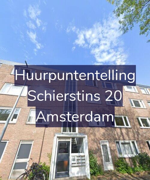 Foto gevel Huurpuntentelling voor Schierstins 20, Amsterdam
