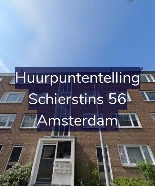 Foto gevel Huurpuntentelling voor Schierstins 56, Amsterdam