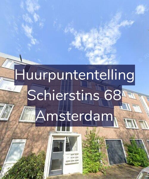 Foto gevel Huurpuntentelling voor Schierstins 68, Amsterdam