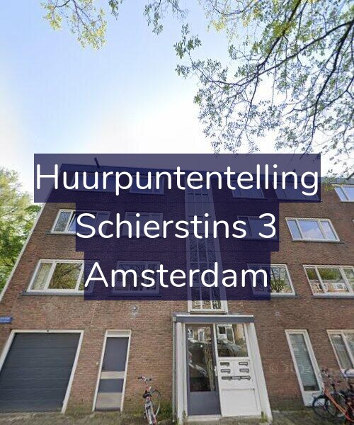 Foto gevel Huurpuntentelling voor Schierstins 3, Amsterdam