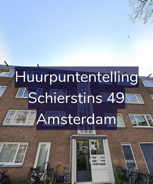 Foto gevel Huurpuntentelling voor Schierstins 49, Amsterdam