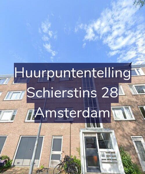 Foto gevel Huurpuntentelling voor Schierstins 28, Amsterdam