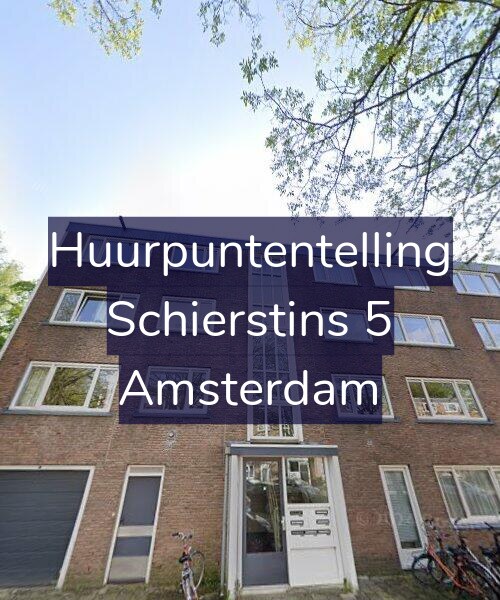 Foto gevel Huurpuntentelling voor Schierstins 5, Amsterdam