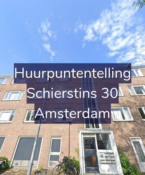 Foto gevel Huurpuntentelling voor Schierstins 30, Amsterdam