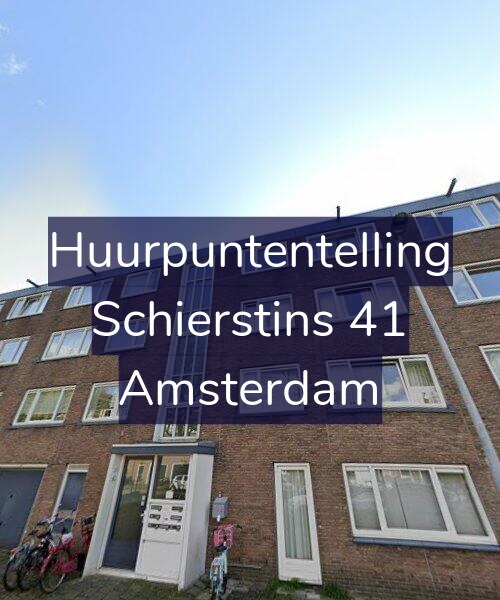 Foto gevel Huurpuntentelling voor Schierstins 41, Amsterdam