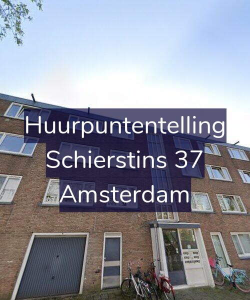 Foto gevel Huurpuntentelling voor Schierstins 37, Amsterdam