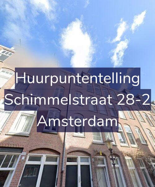 Foto gevel Huurpuntentelling voor Schimmelstraat 28-2, Amsterdam