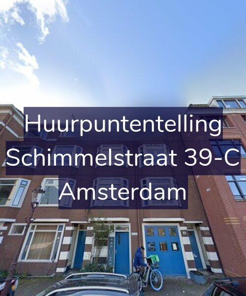 Foto gevel Huurpuntentelling voor Schimmelstraat 39-C, Amsterdam