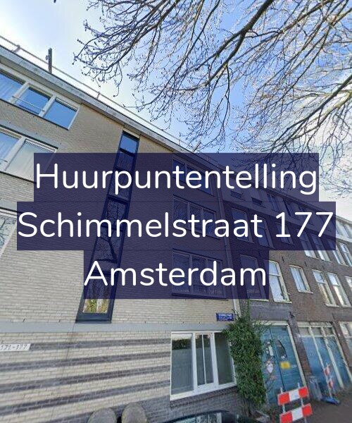 Foto gevel Huurpuntentelling voor Schimmelstraat 177, Amsterdam