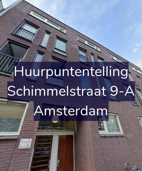 Foto gevel Huurpuntentelling voor Schimmelstraat 9-A, Amsterdam