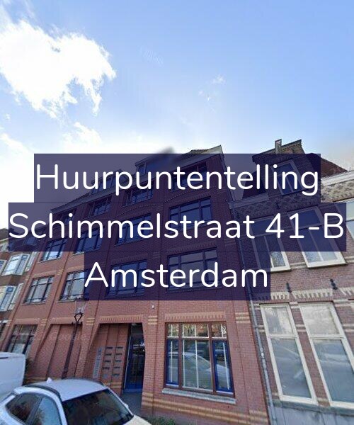 Foto gevel Huurpuntentelling voor Schimmelstraat 41-B, Amsterdam