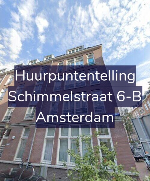 Foto gevel Huurpuntentelling voor Schimmelstraat 6-B, Amsterdam