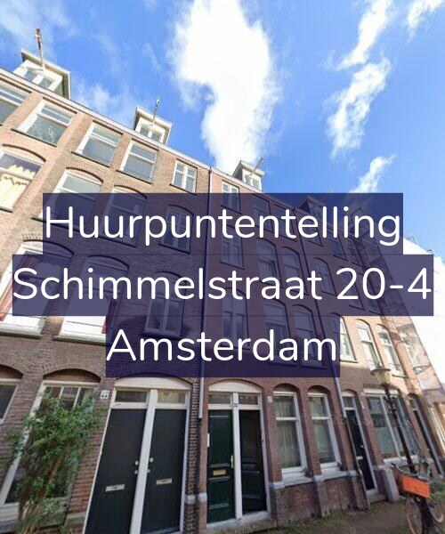 Foto gevel Huurpuntentelling voor Schimmelstraat 20-4, Amsterdam