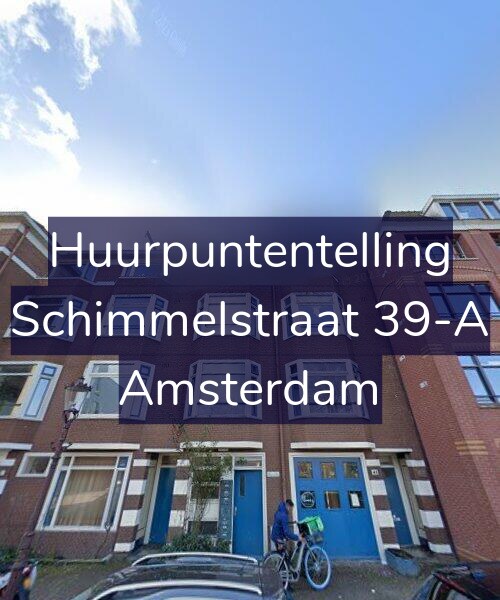 Foto gevel Huurpuntentelling voor Schimmelstraat 39-A, Amsterdam