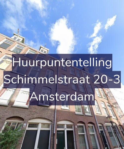 Foto gevel Huurpuntentelling voor Schimmelstraat 20-3, Amsterdam