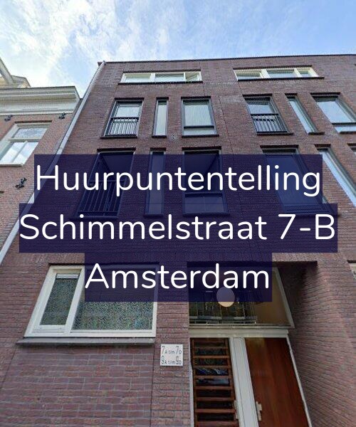 Foto gevel Huurpuntentelling voor Schimmelstraat 7-B, Amsterdam