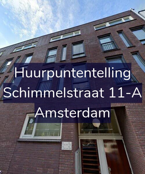 Foto gevel Huurpuntentelling voor Schimmelstraat 11-A, Amsterdam