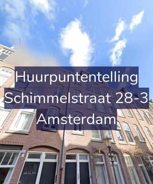Foto gevel Huurpuntentelling voor Schimmelstraat 28-3, Amsterdam