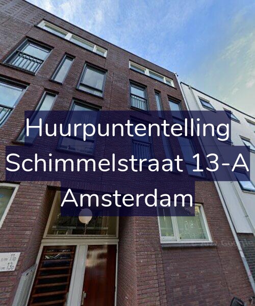 Foto gevel Huurpuntentelling voor Schimmelstraat 13-A, Amsterdam