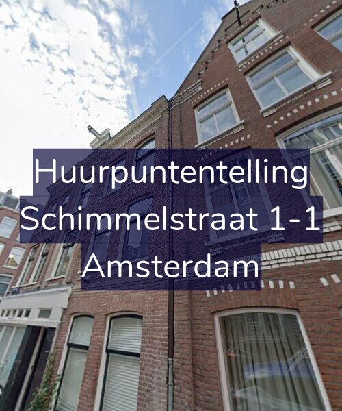 Foto gevel Huurpuntentelling voor Schimmelstraat 1-1, Amsterdam