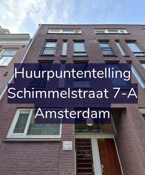 Foto gevel Huurpuntentelling voor Schimmelstraat 7-A, Amsterdam