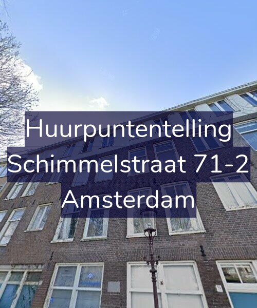 Foto gevel Huurpuntentelling voor Schimmelstraat 71-2, Amsterdam