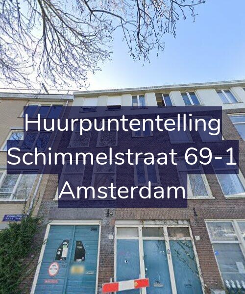 Foto gevel Huurpuntentelling voor Schimmelstraat 69-1, Amsterdam