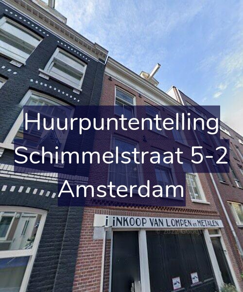 Foto gevel Huurpuntentelling voor Schimmelstraat 5-2, Amsterdam