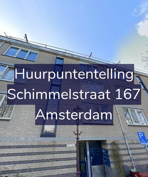 Foto gevel Huurpuntentelling voor Schimmelstraat 167, Amsterdam