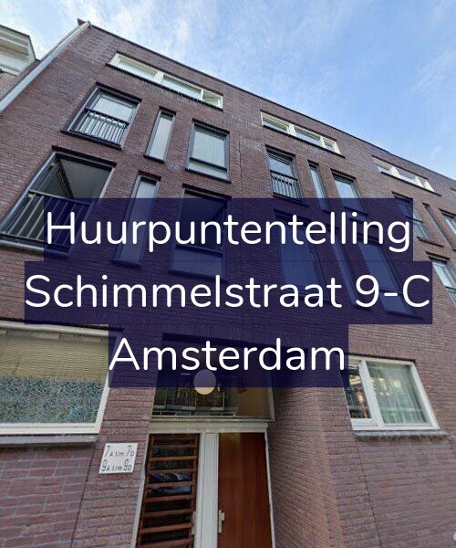 Foto gevel Huurpuntentelling voor Schimmelstraat 9-C, Amsterdam