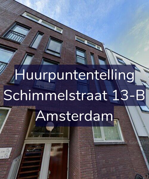 Foto gevel Huurpuntentelling voor Schimmelstraat 13-B, Amsterdam