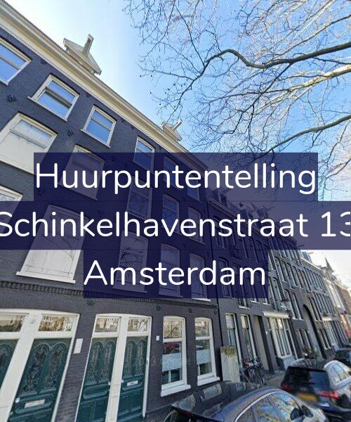 Foto gevel Huurpuntentelling voor Schinkelhavenstraat 13, Amsterdam
