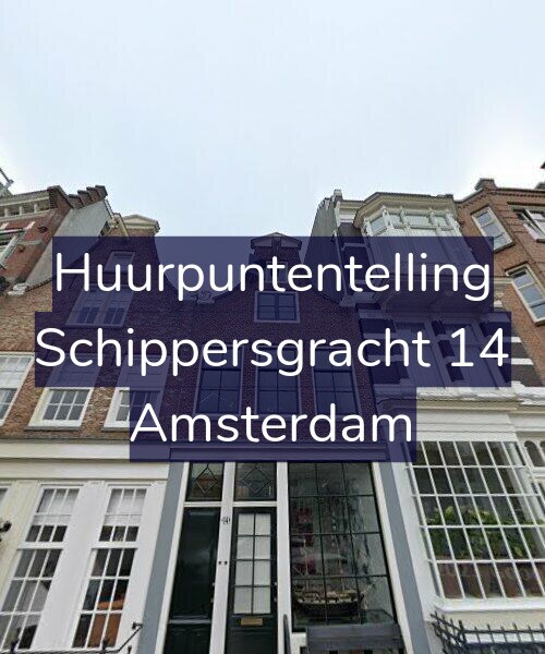 Foto gevel Huurpuntentelling voor Schippersgracht 14, Amsterdam