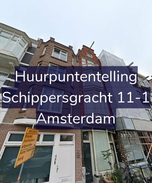 Foto gevel Huurpuntentelling voor Schippersgracht 11-1, Amsterdam