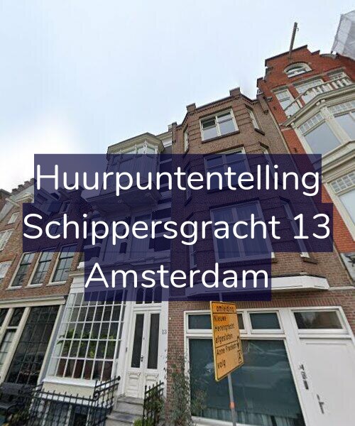 Foto gevel Huurpuntentelling voor Schippersgracht 13, Amsterdam