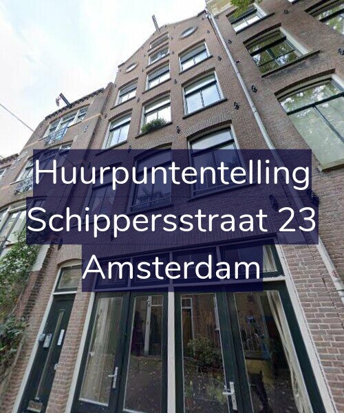 Foto gevel Huurpuntentelling voor Schippersstraat 23, Amsterdam