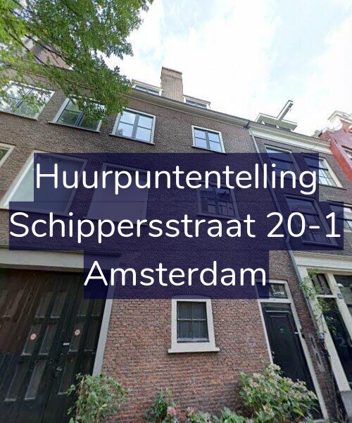 Foto gevel Huurpuntentelling voor Schippersstraat 20-1, Amsterdam