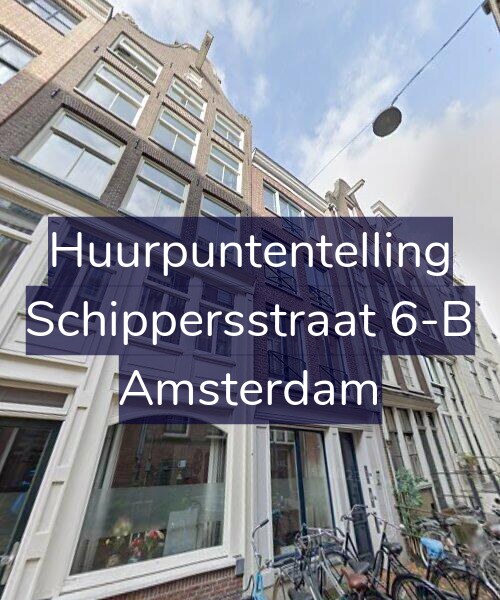 Foto gevel Huurpuntentelling voor Schippersstraat 6-B, Amsterdam