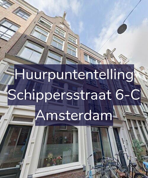 Foto gevel Huurpuntentelling voor Schippersstraat 6-C, Amsterdam