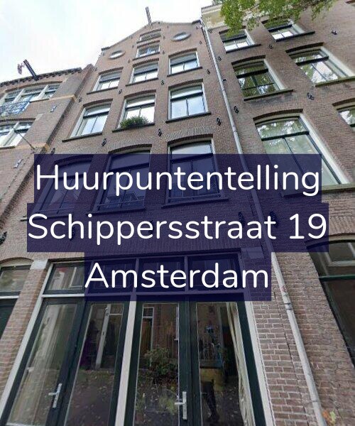 Foto gevel Huurpuntentelling voor Schippersstraat 19, Amsterdam