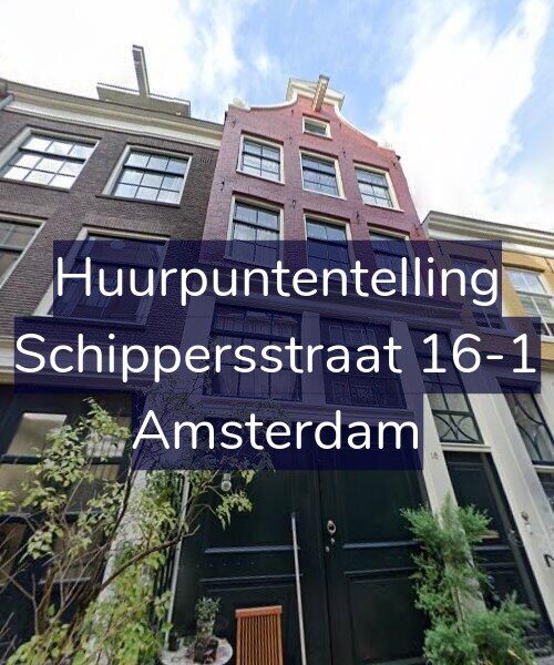 Foto gevel Huurpuntentelling voor Schippersstraat 16-1, Amsterdam