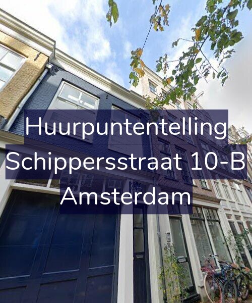 Foto gevel Huurpuntentelling voor Schippersstraat 10-B, Amsterdam