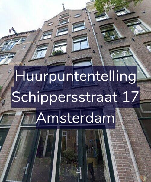 Foto gevel Huurpuntentelling voor Schippersstraat 17, Amsterdam