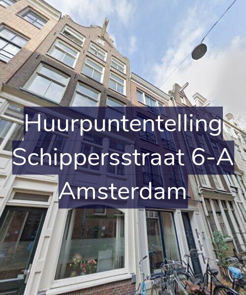 Foto gevel Huurpuntentelling voor Schippersstraat 6-A, Amsterdam